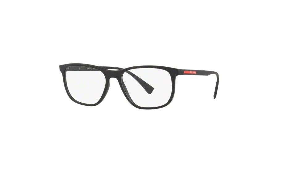Prada LIFESTYLE PS05LV Bifocal Prescription Eyeglasses, 53mm, Black Rubber, PS05LV-DG01O1-53-BI