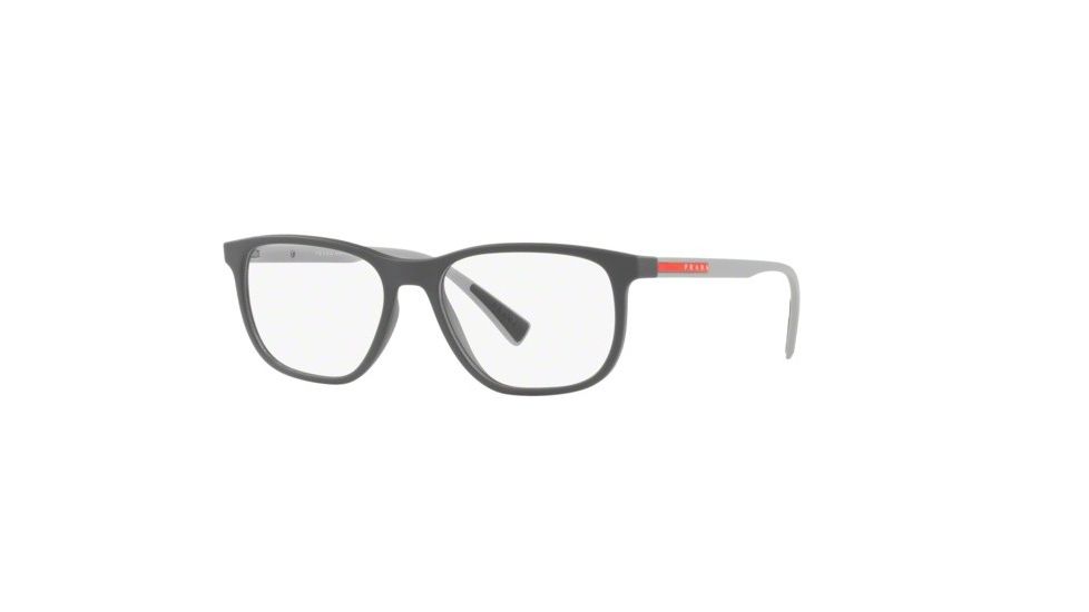 Prada LIFESTYLE PS05LV Bifocal Prescription Eyeglasses, 55mm, Grey Rubber, PS05LV-TFZ1O1-55-BI