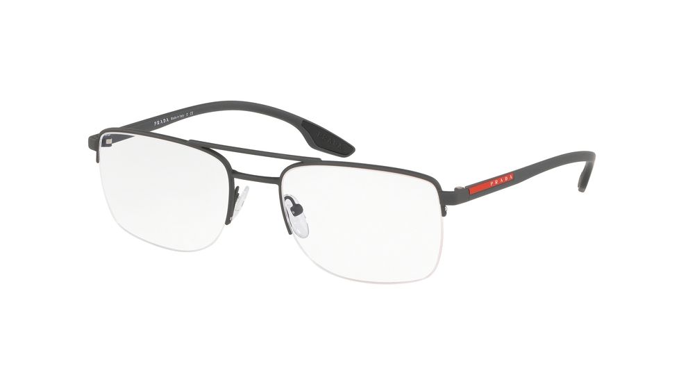 Prada LIFESTYLE PS51MV Eyeglass Frames 5341O1-53 - Grey Rubber