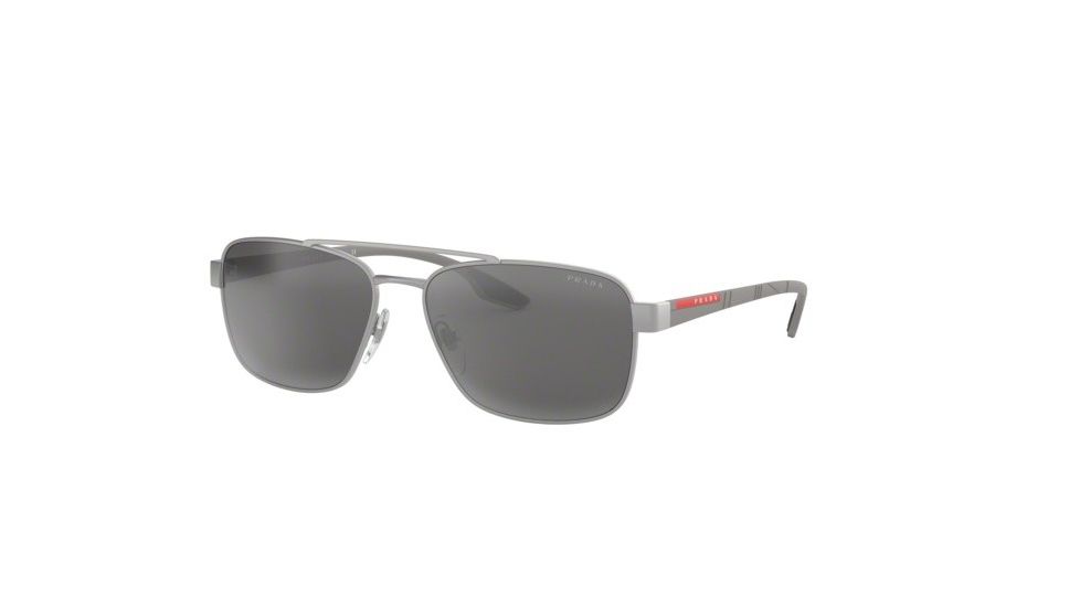 Prada LIFESTYLE PS51US Bifocal Prescription Sunglasses, 59mm, Silver Rubber, PS51US-QFP2B0-59-BI