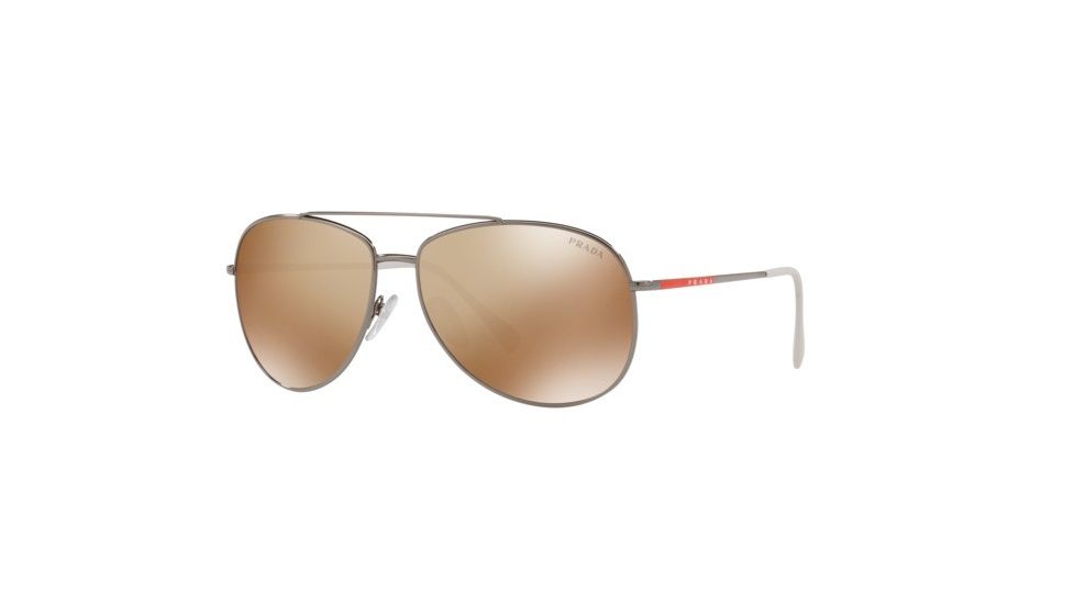 Prada LIFESTYLE PS55US Bifocal Prescription Sunglasses, 57mm, Gunmetal, PS55US-5AVHD0-57-BI