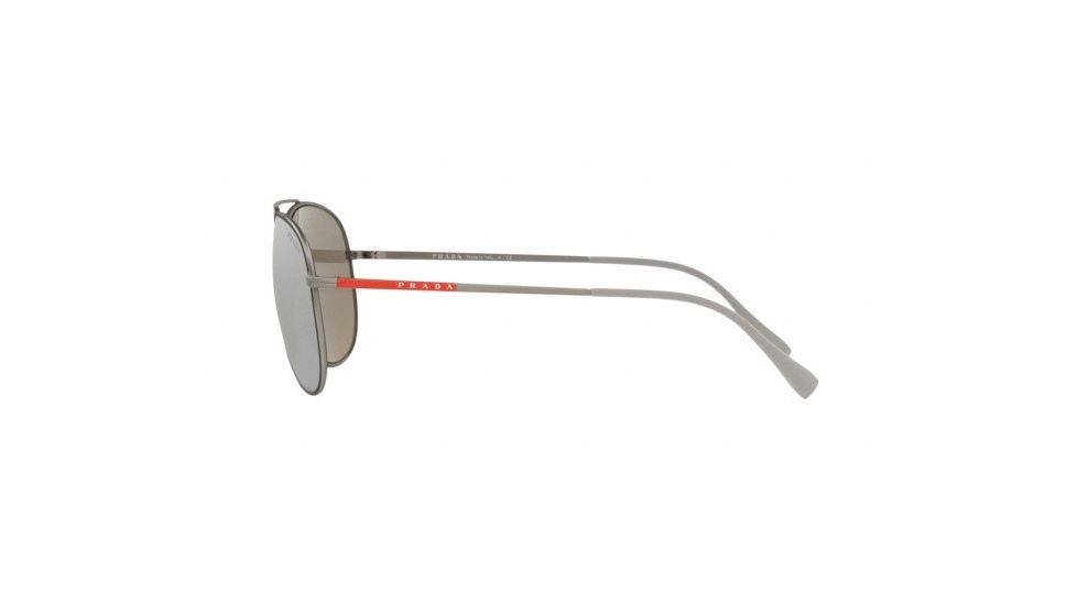 Prada LIFESTYLE PS55US Bifocal Prescription Sunglasses, 57mm, Black Rubber/Gunmetal, PS55US-6BJ2B0-57-BI