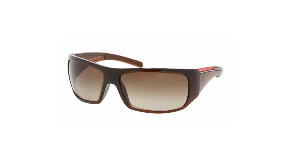 Prada Linea Rosa PS01LS SV Prescription Sunglasses - Brown Frame / 65 mm Prescription Lenses, 4AN6S1-6515