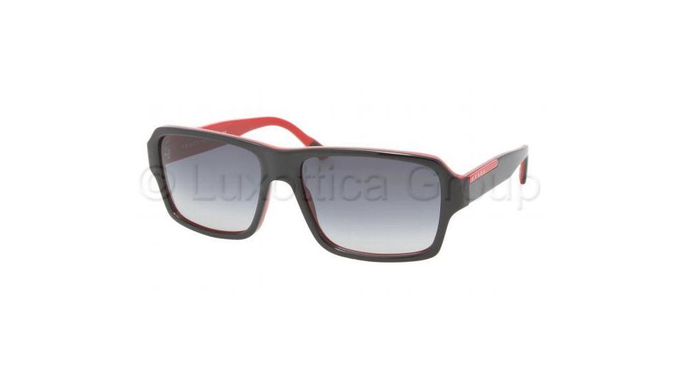 Prada Linea Rosa PS 05LS Sunglasses Styles - Top Black/Fire Gray Gradient Frame, 7I63M1-6017