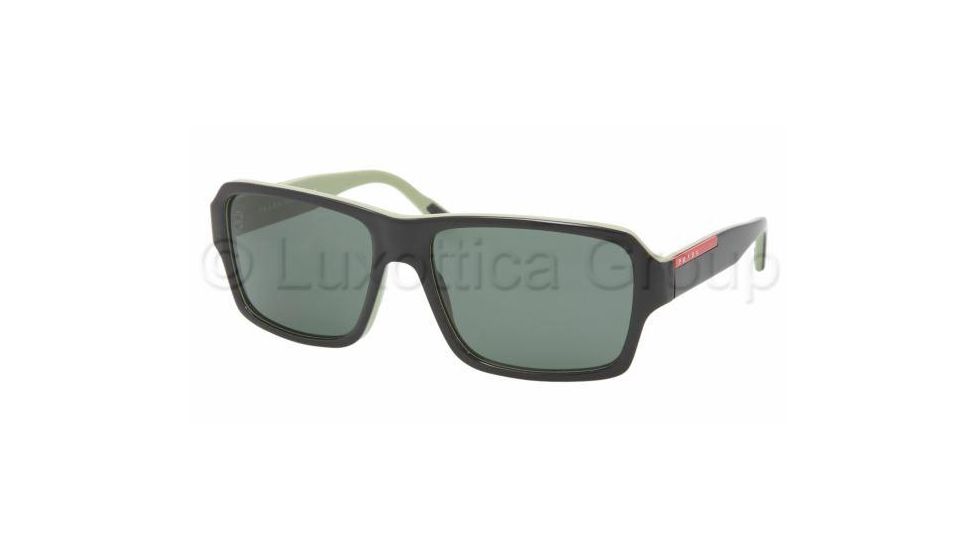 Prada Linea Rosa PS 05LS Sunglasses Styles - Top Black/Green Green Frame, AAN3O1-6017