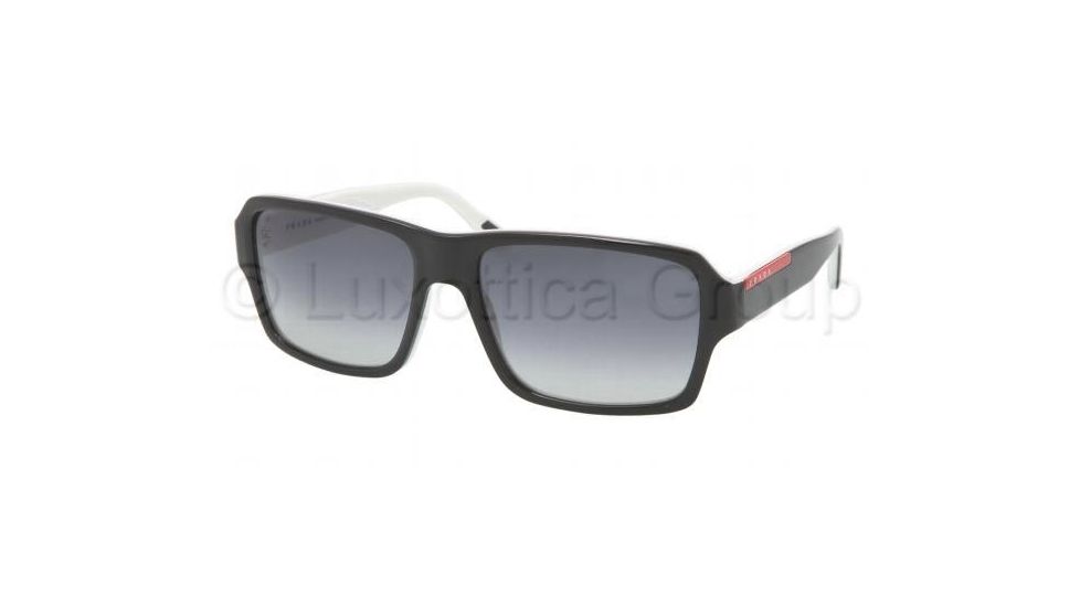 Prada Linea Rosa PS 05LS Sunglasses Styles - Top Black/Talc Gray Gradient Frame, AAM3M1-6017
