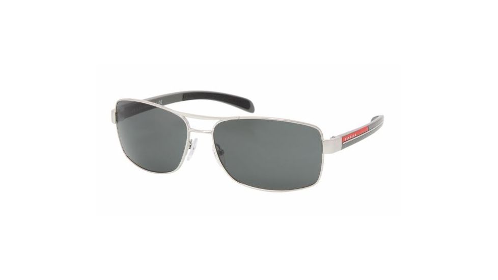 Prada Linea Rosa PS50LS Progressive Sunglasses - Silver Frame / 59 mm Prescription Lenses, 1BC1A1-5915