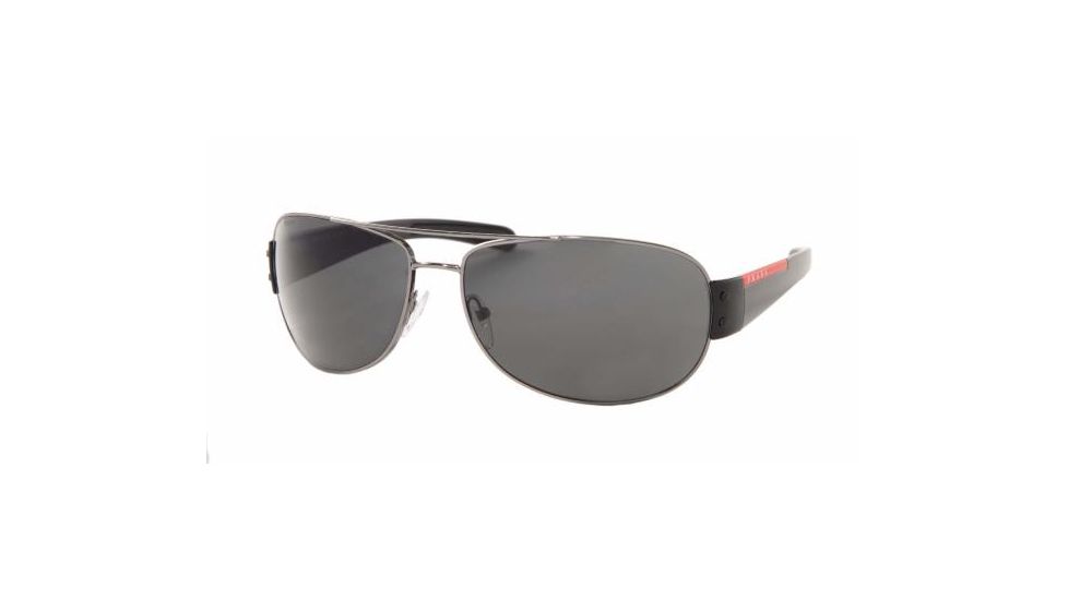 Prada Linea Rosa PS 52GS Sunglasses Styles - Gunmetal Frame / Gray Lenses, 5AV1A1-6515