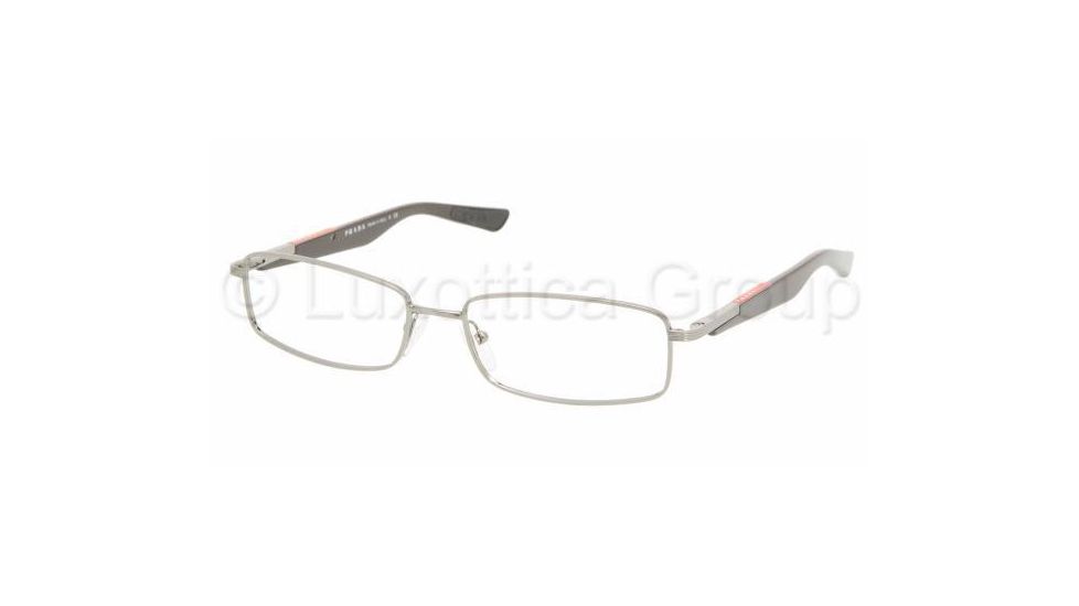 Prada Linea Rosa PS54BV Progressive Eyeglasses - Gunmetal Demo Lens Frame / 54 mm Prescription Lenses, 5AV1O1-5416