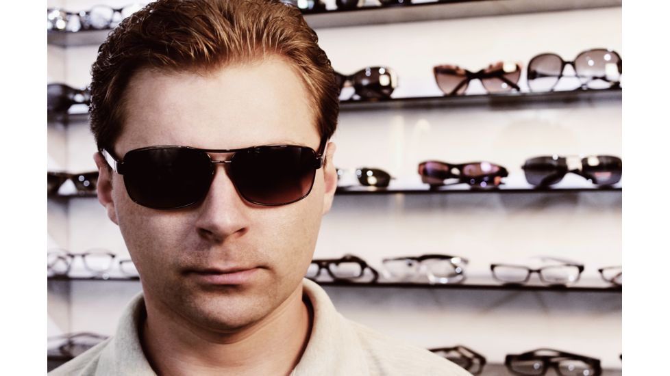 Prada Linea Rosa PS 54IS Sunglasses Styles - Gunmetal Frame / Brown Gradient Lenses, 5AV6S1-6514