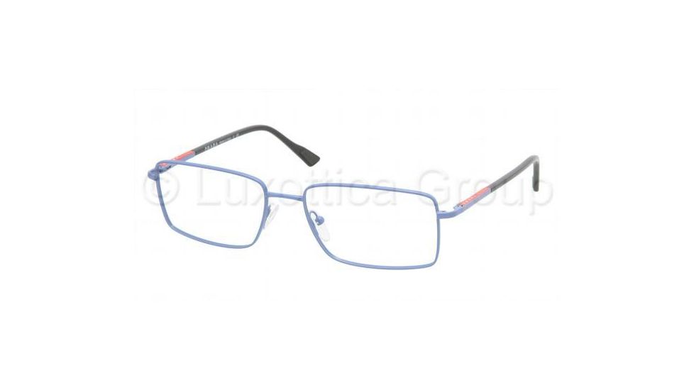 Prada Linea Rosa PS58AV Progressive Eyeglasses - Baltic Demi Shiny Frame / 53 mm Prescription Lenses, AAH1O1-5317