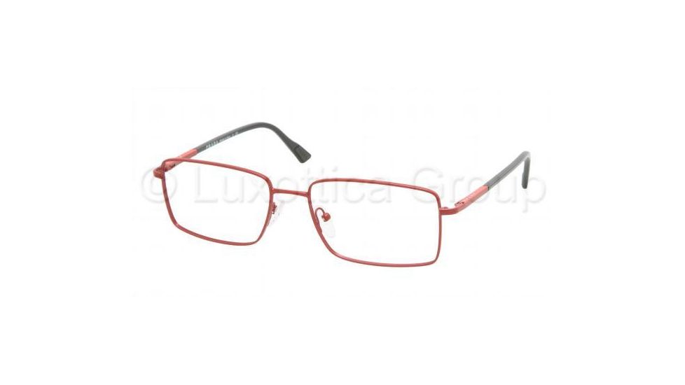 Prada Linea Rosa PS58AV Progressive Eyeglasses - Coral Demi Shiny Frame / 53 mm Prescription Lenses, 7BC1O1-5317