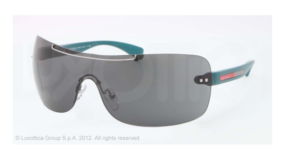 Prada Linea Rosa Sunglasses PS02MS PDD1A1-36 - Gunmetal Frame, Gray Lenses