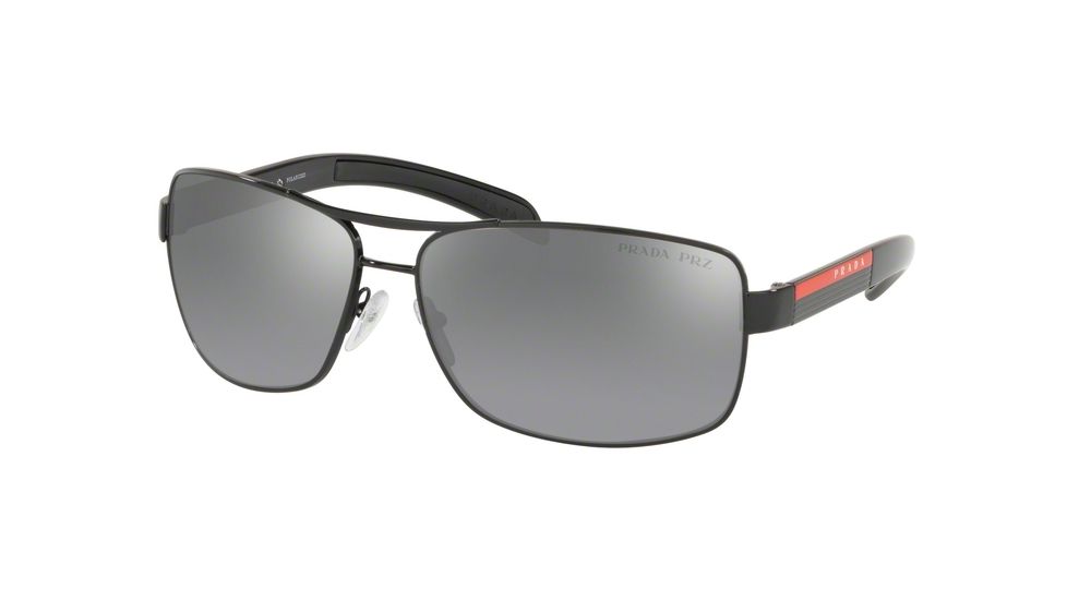 Prada Linea Rosa Sunglasses PS54IS 1AB2F2-65 - , Polar Grey Mirror Silver Grad. Lenses
