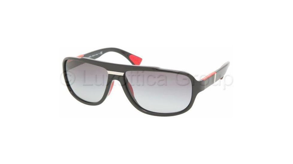 Prada Linea Rossa PS04MS Sunglasses 1AB3M1-6314 - Black Gray Gradient
