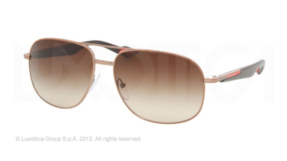Prada PS50MS Bifocal Prescription Sunglasses PS50MS-4AC6S1-61 - Lens Diameter 61 mm, Lens Diameter 61 mm, Frame Color Bronze