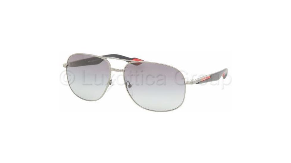 Prada PS50MS Bifocal Prescription Sunglasses PS50MS-5AV3M1-6115 - Frame Color Gunmetal, Lens Diameter 61 mm