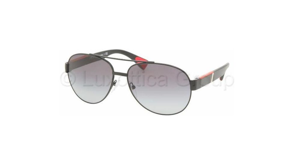 Prada Linea Rossa PS52MS Sunglasses 1BO3M1-6015 - Demi-shiny Black Gray Gradient