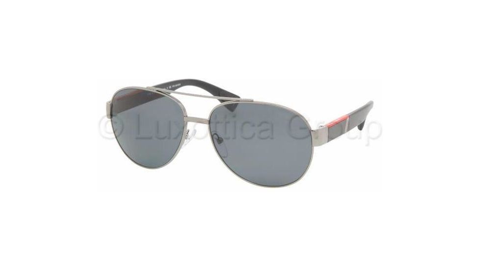 Prada Linea Rossa PS52MS Sunglasses 5AV5Z1-6015 - Gunmetal Polarized Gray