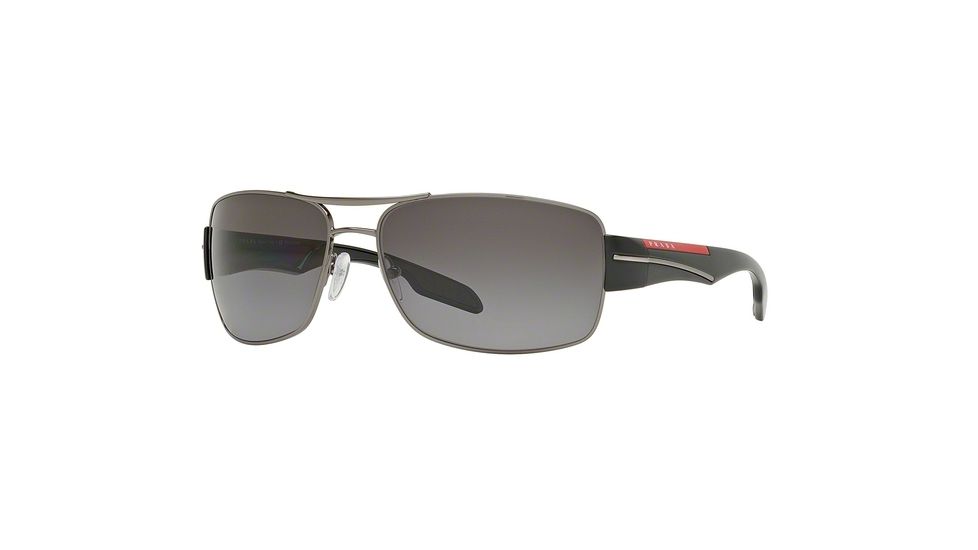 Prada PS53NS Progressive Prescription Sunglasses PS53NS-5AV5W1-65 - Lens Diameter 65 mm, Frame Color Gunmetal