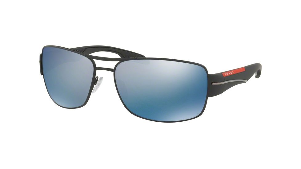 Prada PS53NS Progressive Prescription Sunglasses PS53NS-DG02E0-65 - Lens Diameter 65 mm, Frame Color Black Rubber