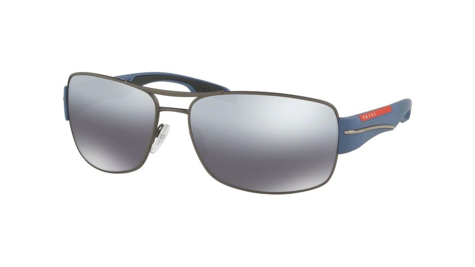 Prada PS53NS Progressive Prescription Sunglasses PS53NS-DG12F2-65 - Lens Diameter 65 mm, Frame Color Gunmetal Rubber