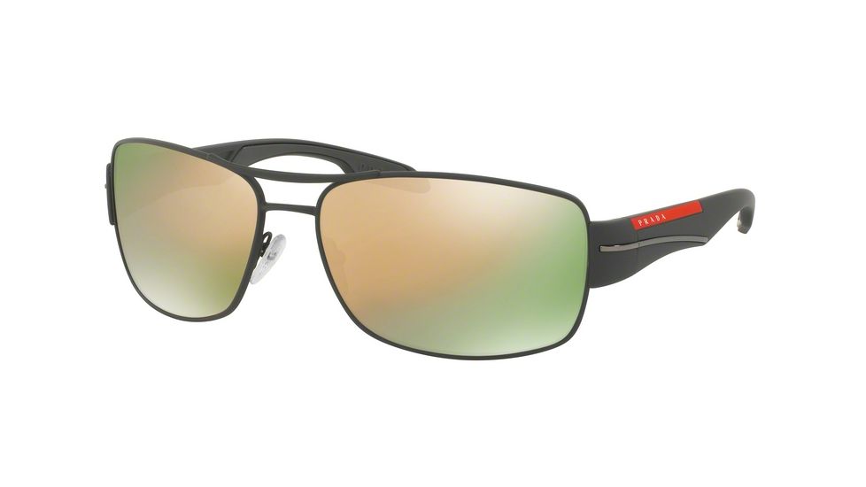 Prada PS53NS Progressive Prescription Sunglasses PS53NS-TIG2D2-65 - Lens Diameter 65 mm, Frame Color Grey Rubber