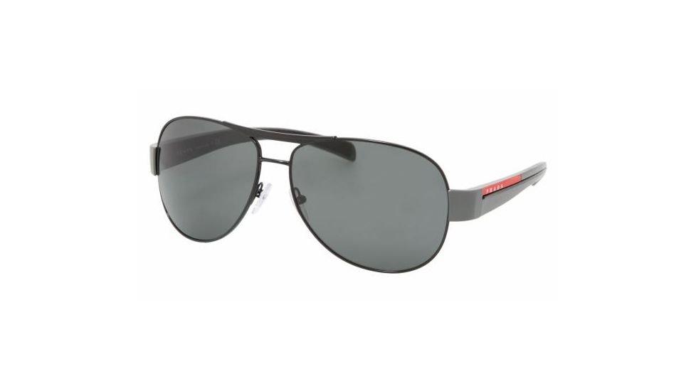 Prada Linea Rosa PS51LS SV Prescription Sunglasses - Black Frame / 59 mm Prescription Lenses, 7AX1A1-5914