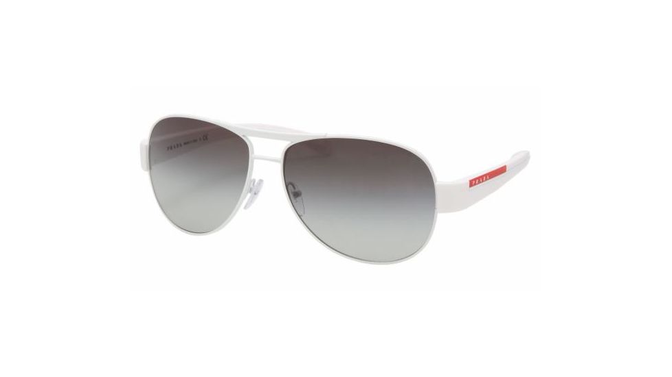 Prada Linea Rosa PS51LS SV Prescription Sunglasses - White Frame / 59 mm Prescription Lenses, 7BA3M1-5914
