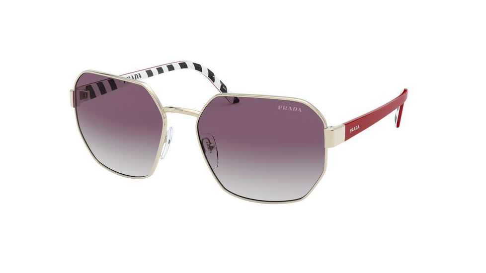 Prada MILLENNIALS PR54XS Sunglasses ZVN4W1-59 - , Clear Gradient Dark Violet Lenses