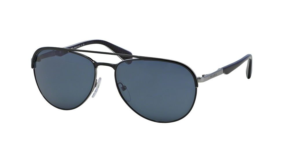 Prada MINIMAL CONCEPT PR51QS Progressive Prescription Sunglasses PR51QS-1BO0A9-59 - Lens Diameter 59 mm, Frame Color Matte Black/Gunmetal