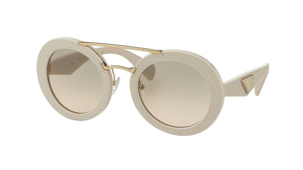 Prada ORNATE PR15SS Bifocal Prescription Sunglasses PR15SS-UFP3H2-53 - Lens Diameter 53 mm, Frame Color Ivory