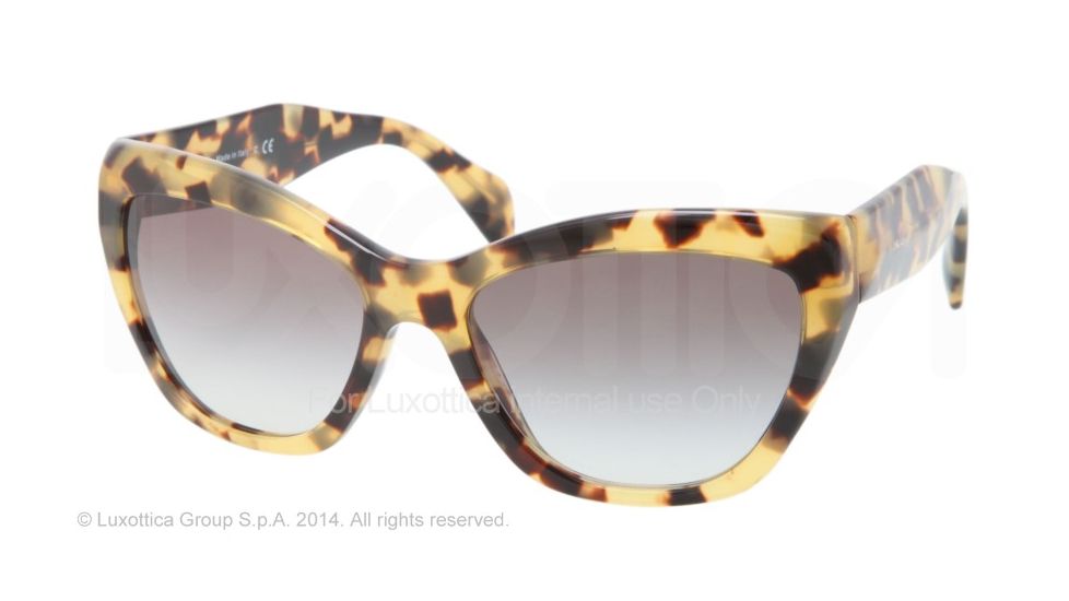 Prada POEME PR02QS Bifocal Prescription Sunglasses PR02QS-7S00A7-56 - Lens Diameter 56 mm, Frame Color Medium Havana