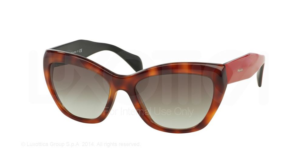 Prada POEME PR02QS Bifocal Prescription Sunglasses PR02QS-TKR0A7-56 - Lens Diameter 56 mm, Frame Color Havana