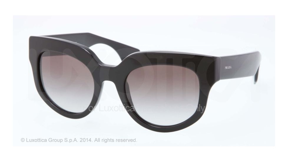 Prada POEME PR07QS Bifocal Prescription Sunglasses PR07QS-1AB0A7-51 - Lens Diameter 51 mm, Frame Color Black