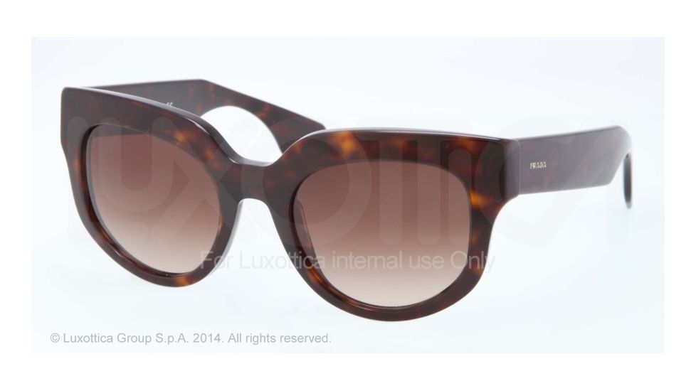 Prada POEME PR07QS Bifocal Prescription Sunglasses PR07QS-2AU6S1-51 - Lens Diameter 51 mm, Frame Color Havana