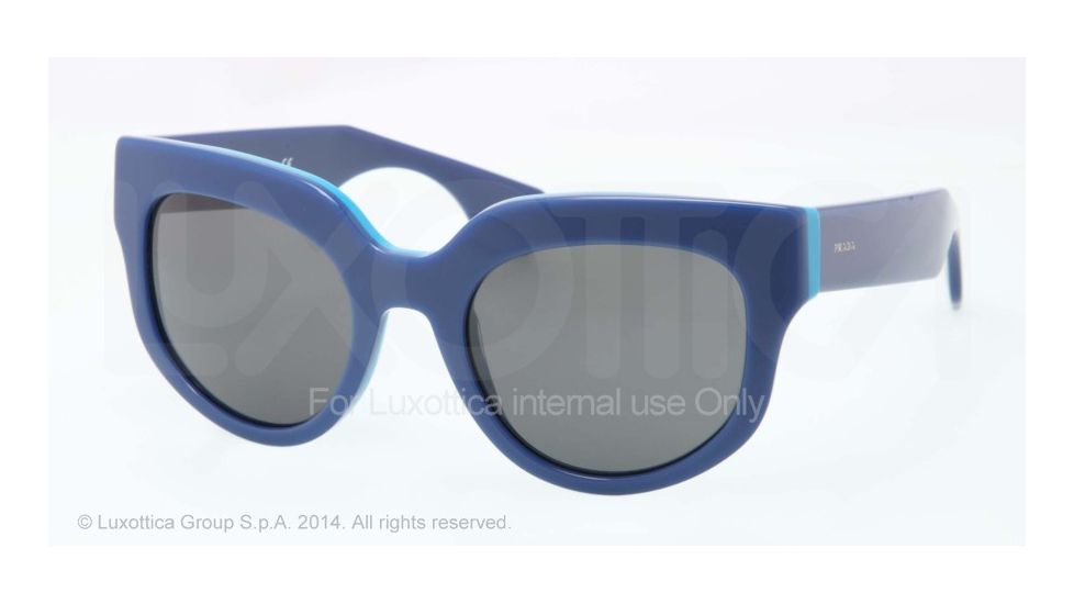 Prada POEME PR07QS Bifocal Prescription Sunglasses PR07QS-RO11A1-51 - Lens Diameter 51 mm, Frame Color Top Blue/Azure