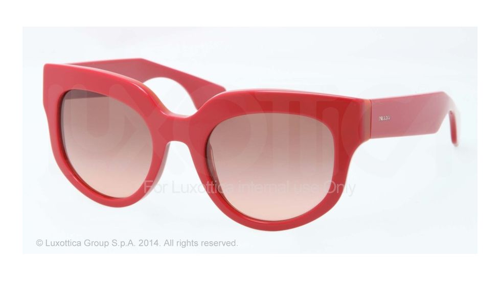 Prada POEME PR07QS Bifocal Prescription Sunglasses PR07QS-RO20A5-51 - Lens Diameter 51 mm, Frame Color Top Red/orange