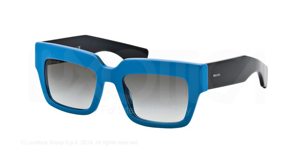 Prada POEME PR28PS Single Vision Prescription Sunglasses PR28PS-SMO0A7-51 - Lens Diameter 51 mm, Frame Color Blue