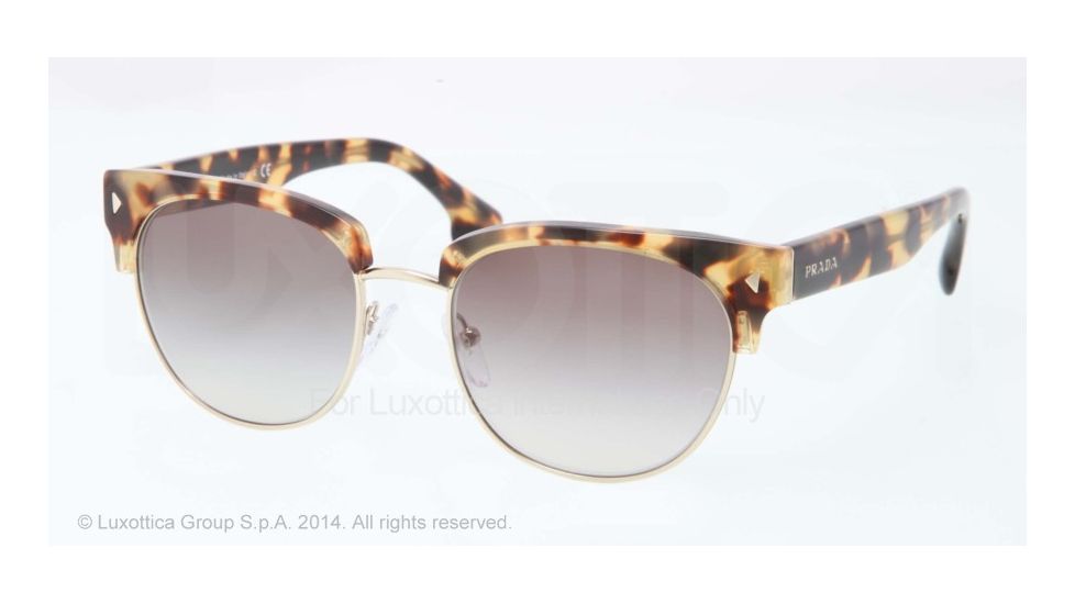Prada PORTRAIT PR08QS Progressive Prescription Sunglasses PR08QS-7S00A7-51 - Lens Diameter 51 mm, Frame Color Medium Havana