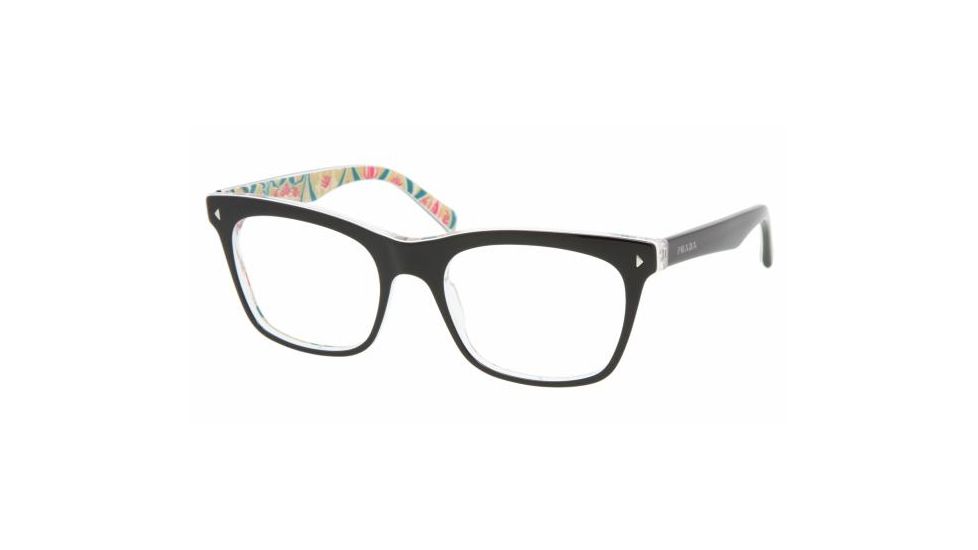 Prada PR01NV Progressive Eyeglasses - Top Black Serigraphy Frame / 52 mm Prescription Lenses, ABY1O1-5219