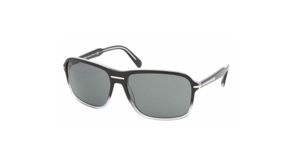 Prada PR02NS Bifocal Sunglasses - Black Gradient Crystal Gray Frame / 61 mm Prescription Lenses, ZXA1A1-6116
