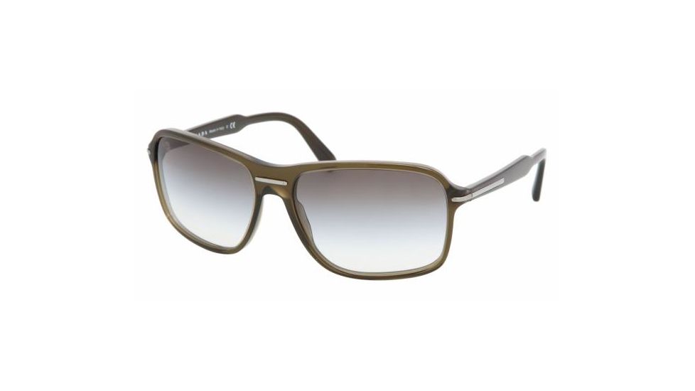 Prada PR02NS Bifocal Sunglasses - Tobacco Green Gradient Frame / 61 mm Prescription Lenses, 0AQ4M1-6116
