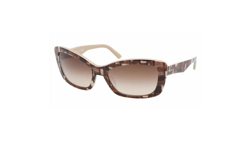 Prada PR03NS Bifocal Sunglasses - Top Mimetic Burnt/Caramel Frame / 57 mm Prescription Lenses, BF36S1-5718
