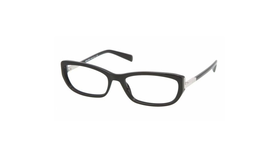 Prada PR03NV SV Prescription Eyeglasses - Black Frame / 55 mm Prescription Lenses, 1AB1O1-5517