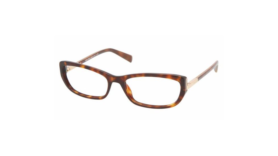 Prada PR03NV SV Prescription Eyeglasses - Dark Havana Frame / 55 mm Prescription Lenses, AB61O1-5517