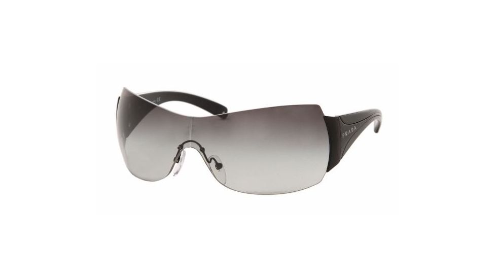 Prada PR 04IS Sunglasses Styles - Gloss Black Frame / Gray Gradient Lenses, 1AB3M1-0138