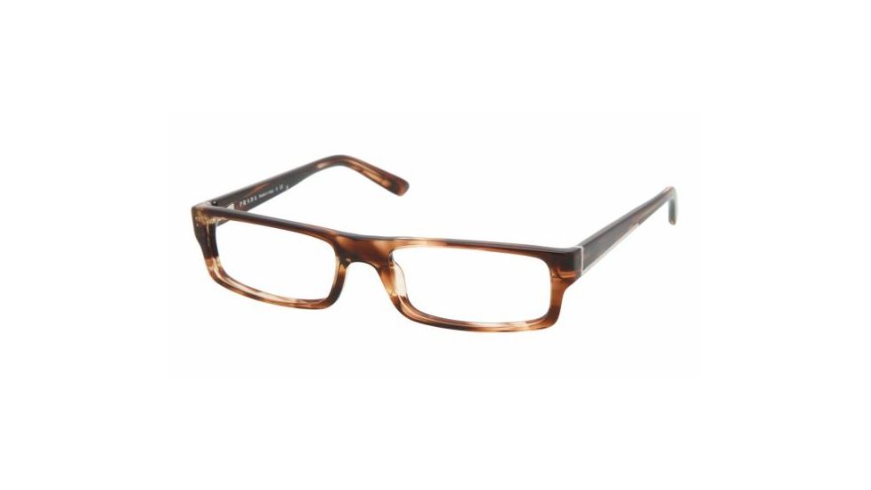 Prada PR 04MV Eyeglasses Styles - Chestnut Frame w/Non-Rx 54 mm Diameter Lenses, ZXL1O1-5417