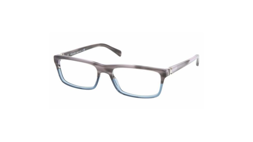 Prada PR 06NV Eyeglasses Styles - Tortoise Denim/Gray Frame w/Non-Rx 53 mm Diameter Lenses, RY01O1-5317
