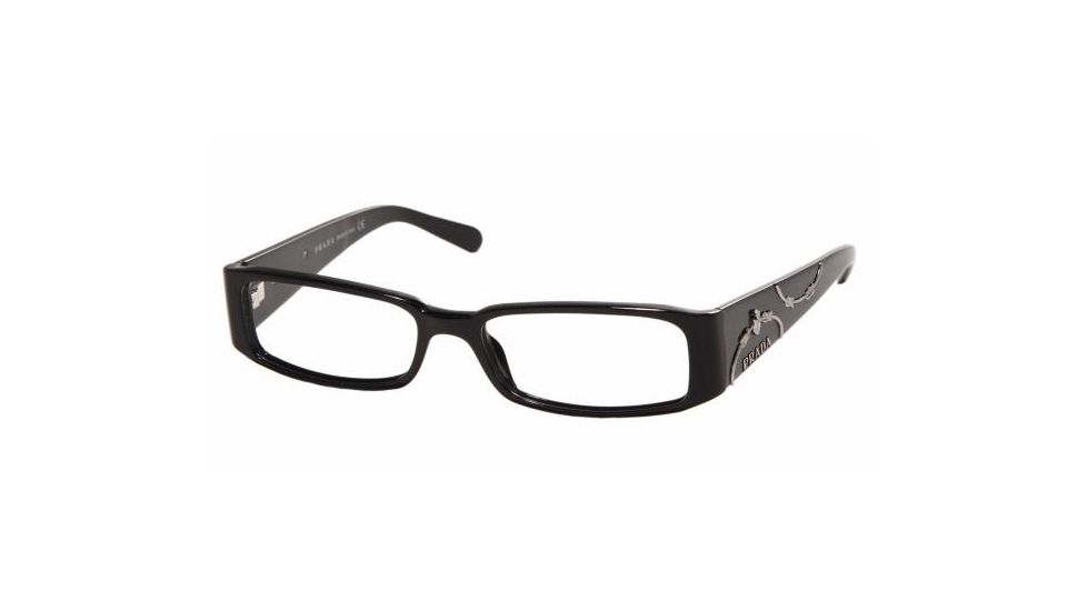 Prada PR07IV Bifocal Eyeglasses - Gloss Black Frame / 51 mm Prescription Lenses, 1AB1O1-5116